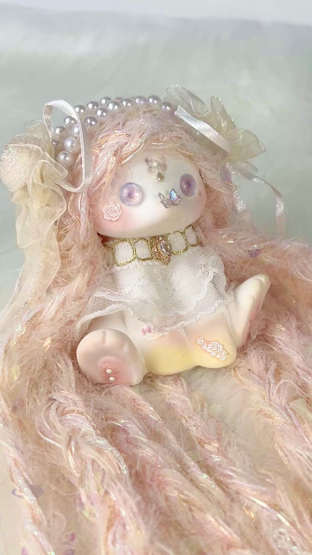 Sparkling Little Fairy Bunny Squishy Toy （one-of-a-kind)